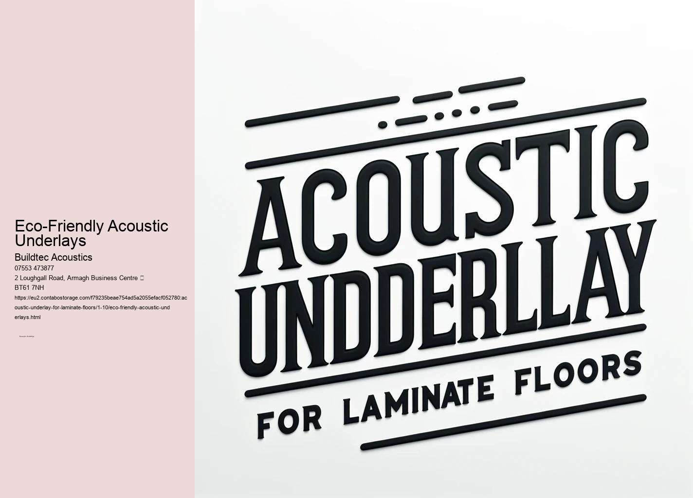 Selecting Acoustic Underlays for Specific Noise Control Needs