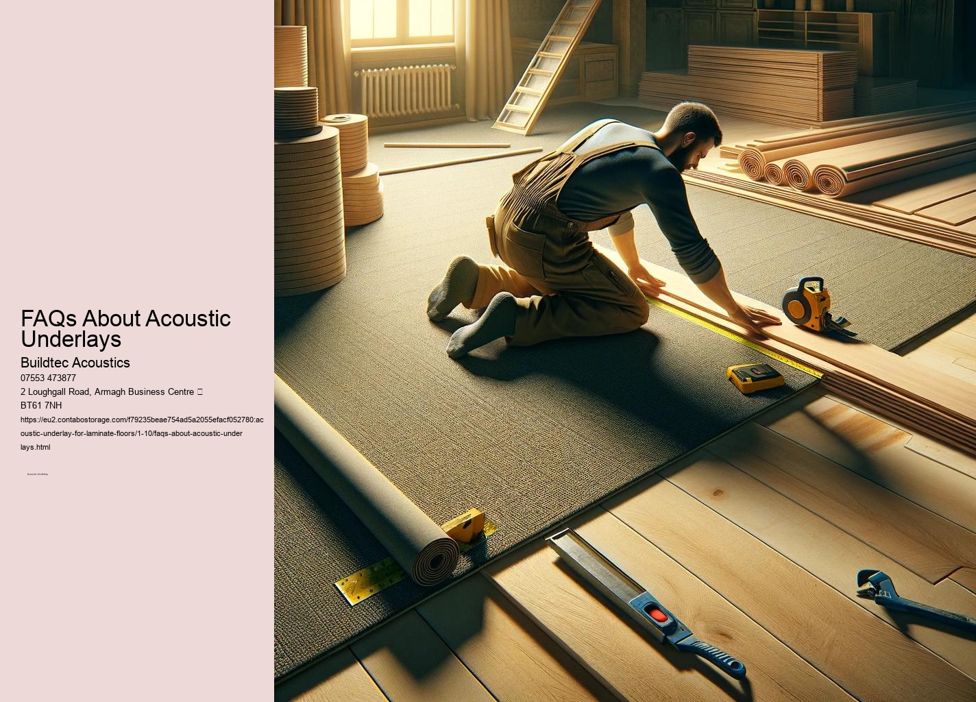 Preventing Sound Transmission with Acoustic Underlays