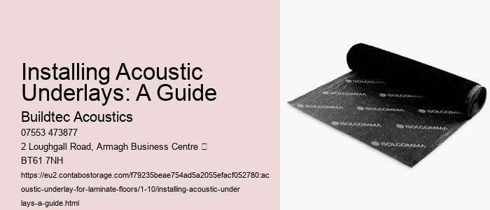 Acoustic Underlays for Reducing Noise from Appliances