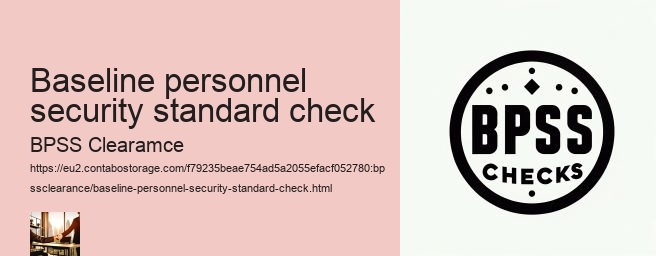 baseline personnel security standard check