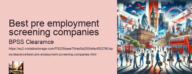 best pre employment screening companies