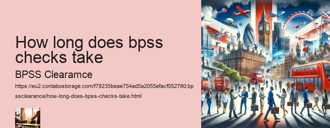 How long does bpss checks take