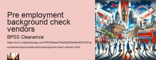 pre employment background check vendors