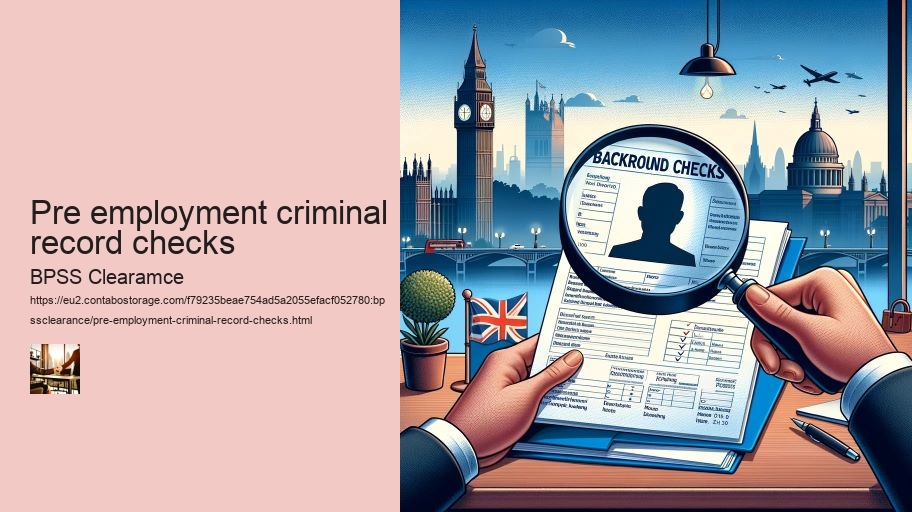 pre employment criminal record checks