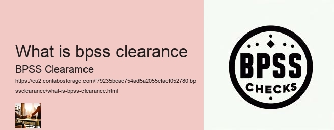 what is bpss clearance