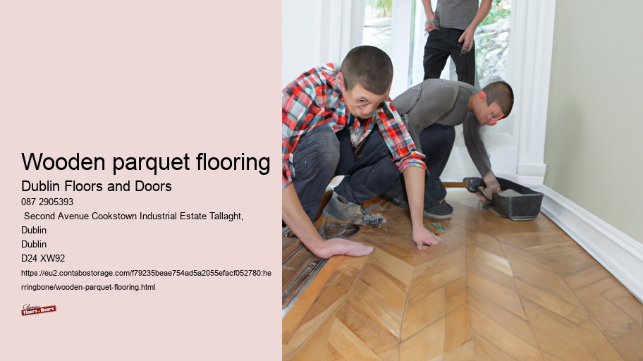 wooden parquet flooring