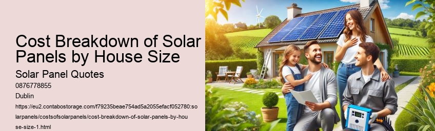 Cost Breakdown of Solar Panels by House Size