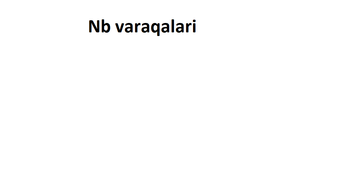 Nb varaqalari