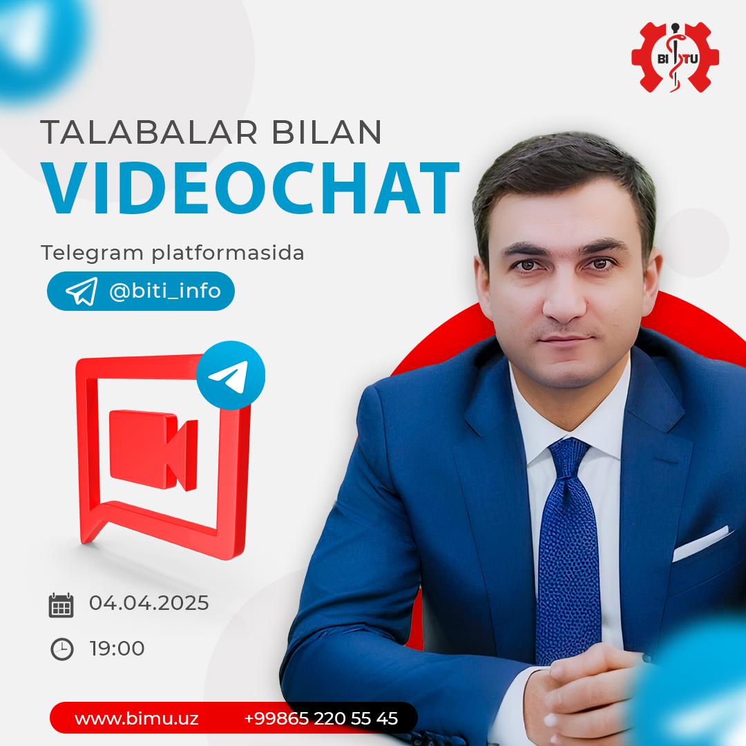📣 Ta'sischi bilan jonli muloqot! (Bugun)