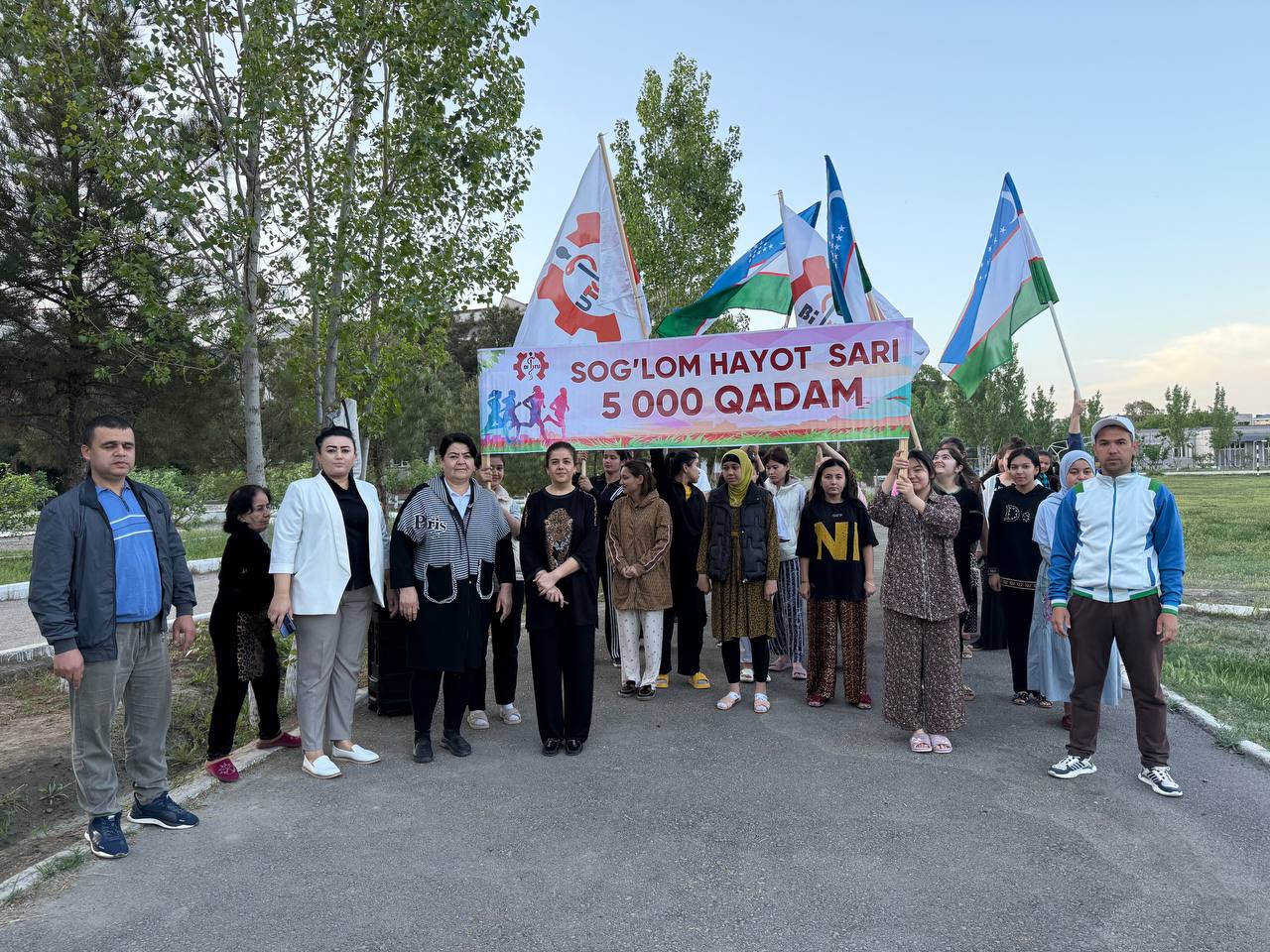 "Sog'lom hayot uchun " 5000 qadam yurish marafoni