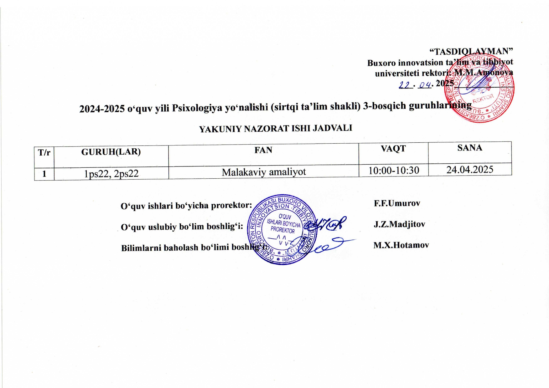 3-kurs Psixologiya sirtqi 