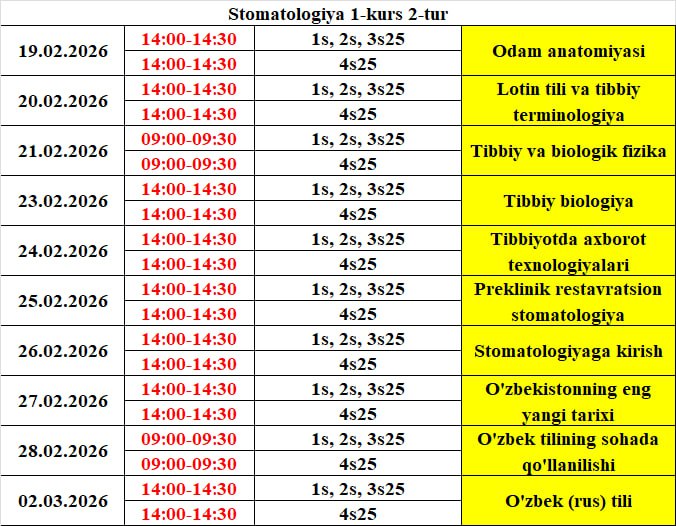 TEST KUNLARI 
