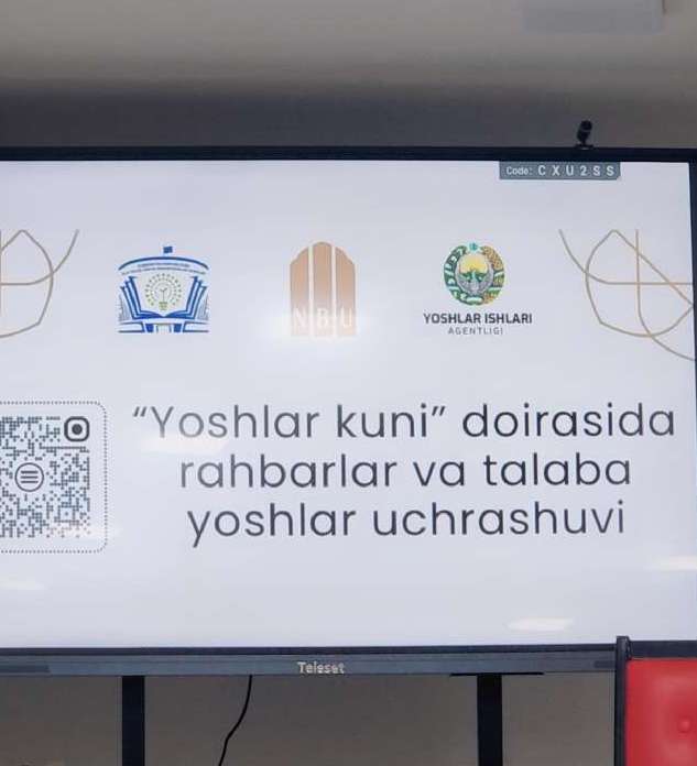 Yoshlar kuni doirasida raxbarlar va talaba yoshlar uchrashuvi.