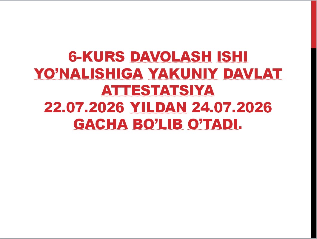 6-kurs Davolash ishi YAD