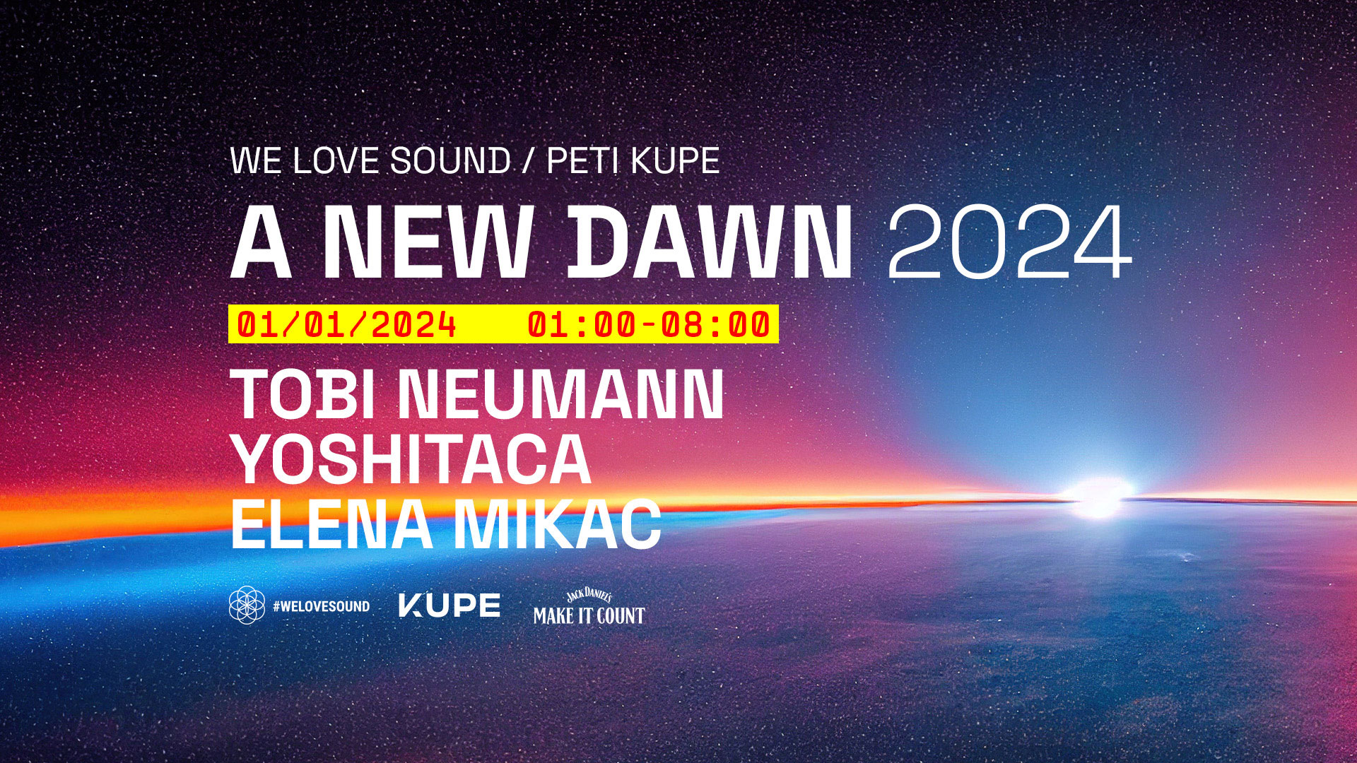 WE LOVE SOUND - A NEW DOWN - Tobi Neumann / Yoshitaca / Elena Mikac (audio)