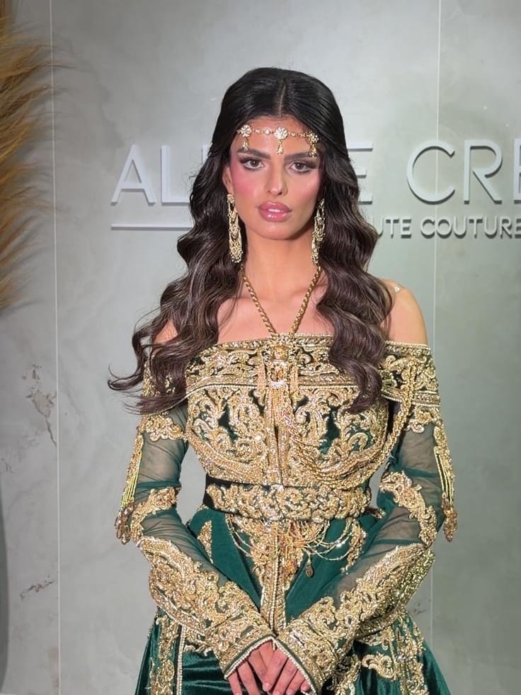 Robe de mariee Karakou vert